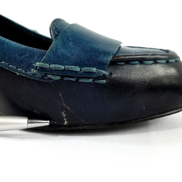Cole Haan Heel Pumps Black/Blue Leather Size 8.5B - Picture 5 of 5